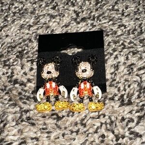 BaubleBar Mickey Mouse Earrings - Black, Red, Gold
